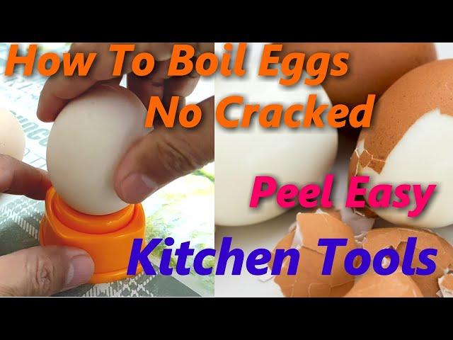 How To Boil An Egg Perfectly WITHOUT Cracking Peel EGGS EASILY After Boiling - Use Egg hole Puncher