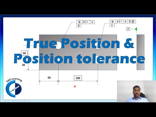 Position tolerance | True position | GD&T | CNC-Learning | Rajeev Sreedharan