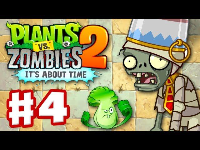 Plants vs. Zombies 2: It's About Time - Gameplay Walkthrough Part 4 - Ancient Egypt (iOS)