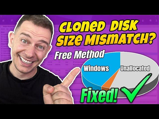 How to Fix SSD Disk Shows Wrong Size after Cloning (100% Free Method)