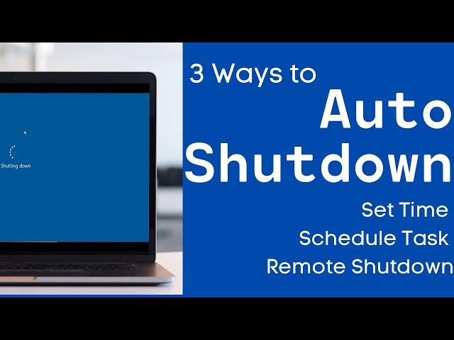 [3 Ways] How to Shutdown Windows at Scheduled Time | Auto Shutdown | Remote Shutdown | ReRom