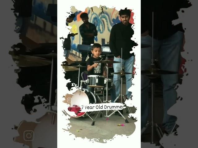 7-Year-Old Playing Drums at an Event | Piyu Bole | tanay_drummer #shorts #piyubole