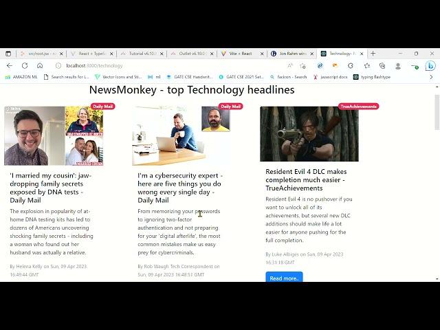 NewsMonkey - React news api based project