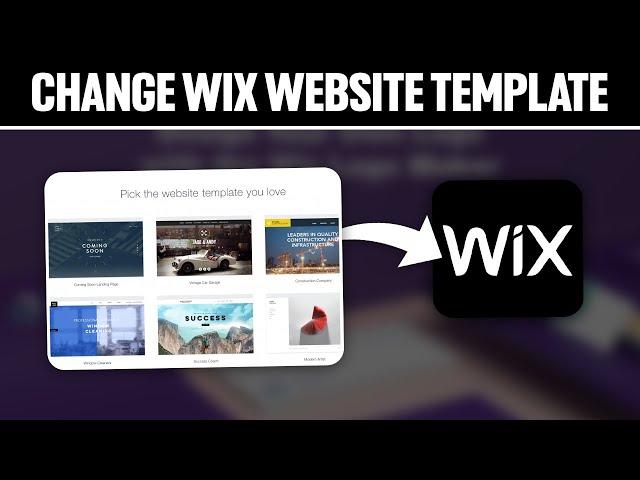 How To Change Your Wix Website Template 2024! (Full Tutorial)