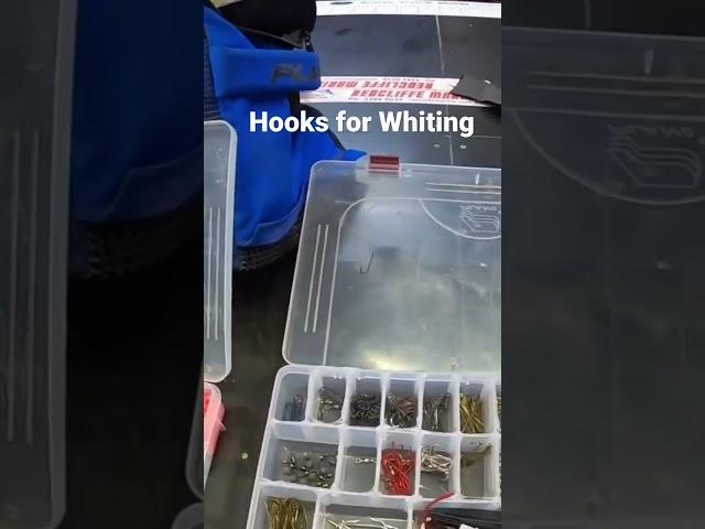 My tackle box and hooks I use for Whiting