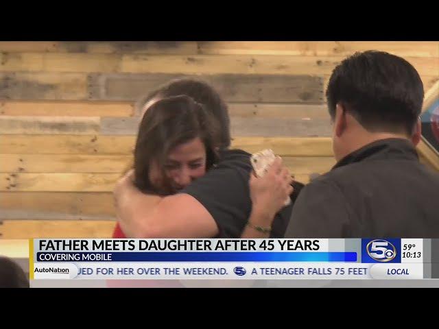 Vietnam veteran meets daughter for first time in 45 years