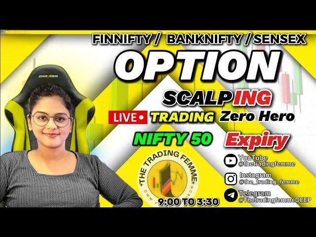 LIVE TRADING  NIFTY50 EXPIRY | ZERO HERO TRADE | 19 SEP | #thetradingfemme #nifty50 #banknifty