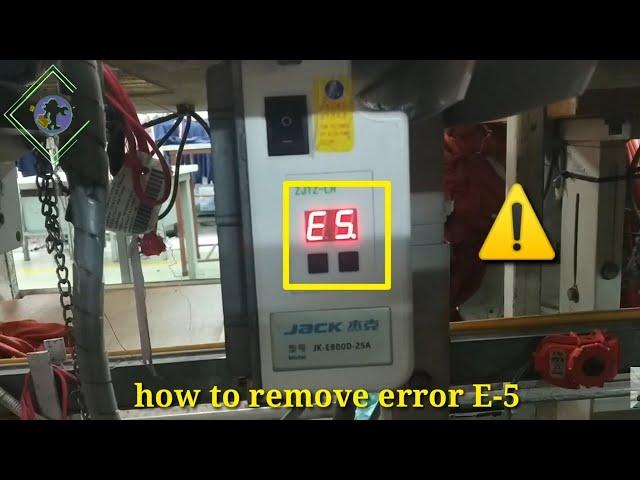 jack sewing machine, remove error 5