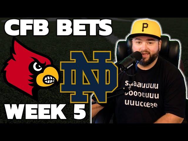 Louisville vs Notre Dame Week 5 Bets - College Football Picks With Kyle Kirms