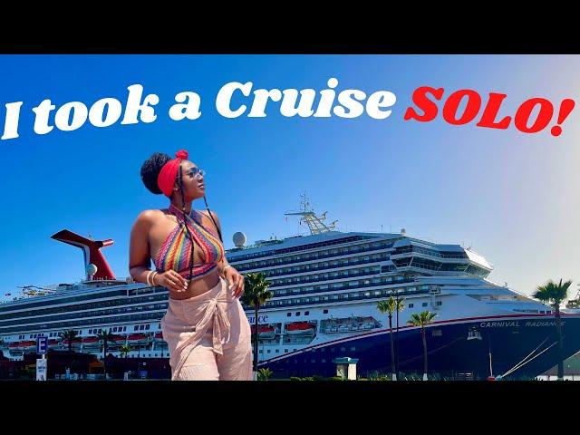 No friends? No Problem! Cruise ALONE! (CARNIVAL RADIANCE)
