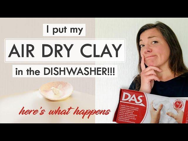 AIR DRY CLAY ** I put my air dry clay in the dishwasher! **