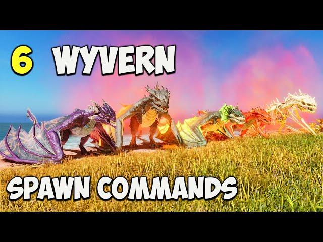 (ASA) ALL Wyvern Spawn COMMAND | How To Summon ALL Wyverns in ARK Survival Ascended