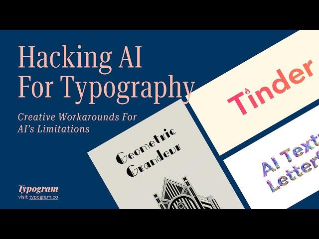 Hacking AI for Typography — Creative Workarounds for AI’s Limitations