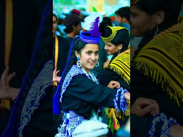 Kalash girl during Festival|