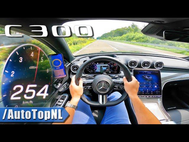 NEW! Mercedes-Benz C Class C300 | TOP SPEED on AUTOBAHN by AutoTopNL