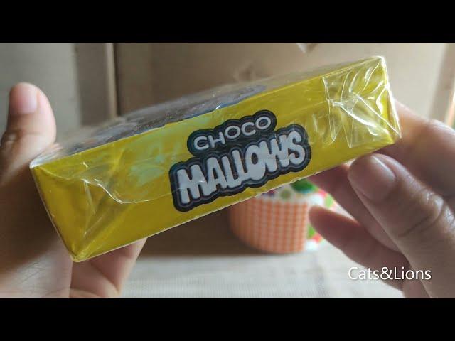 Choco Mallows chocolate covered marshmallow biscuits Fibisco Review