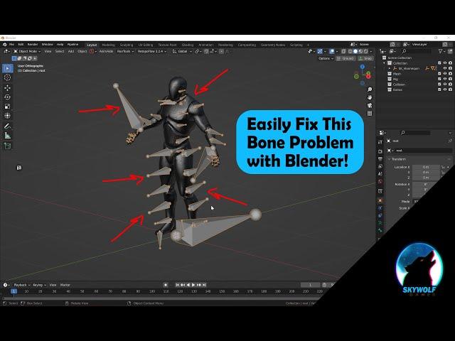 Easy Fix for Unreal to Blender Rig Bones Orientation