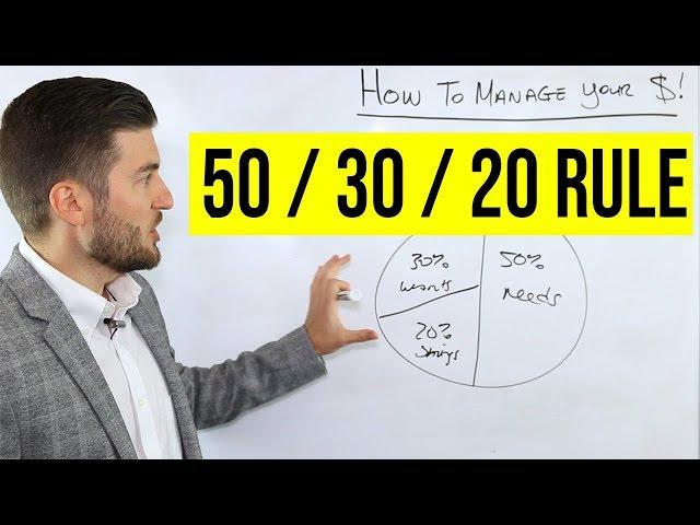 How To Manage Your Money (50/30/20 Rule)