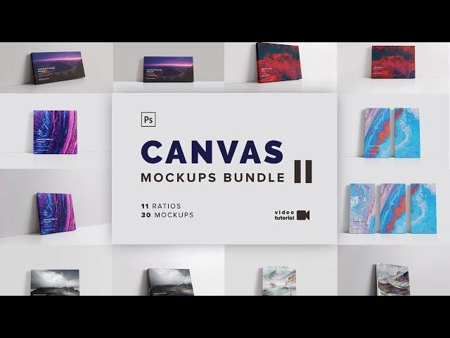 Canvas Mockups Bundle 2