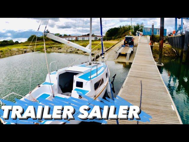 HOW TO LAUNCH A TRAILER SAILER SOLO! Sailing Meraki | Ep.48