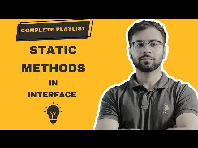 Static Method In Interface Java 8 ( Main Method Inside Interface )