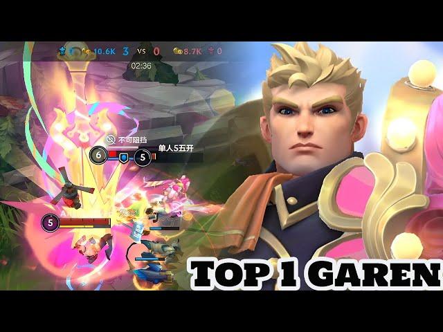 Wild Rift Garen   Top 1 Garen Garden Party Skin Gameplay Rank challenger