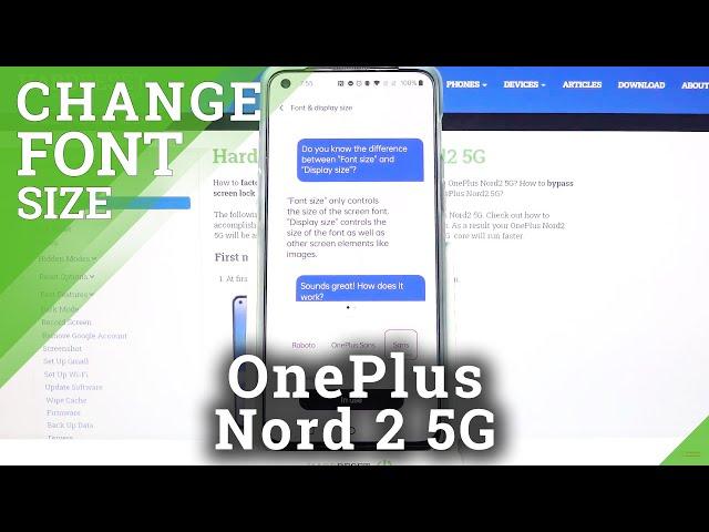 How to Change Font Size on OnePlus Nord 2 – Customize Text Size