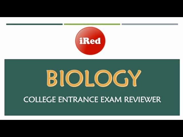 College Entrance Exam Reviewer | Biology | Practice Test