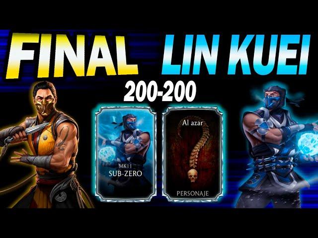 FINAL CONGELADA! Torre LIN KUEI Batalla 200 Mortal Kombat Mobile / Jhonny Mortal K