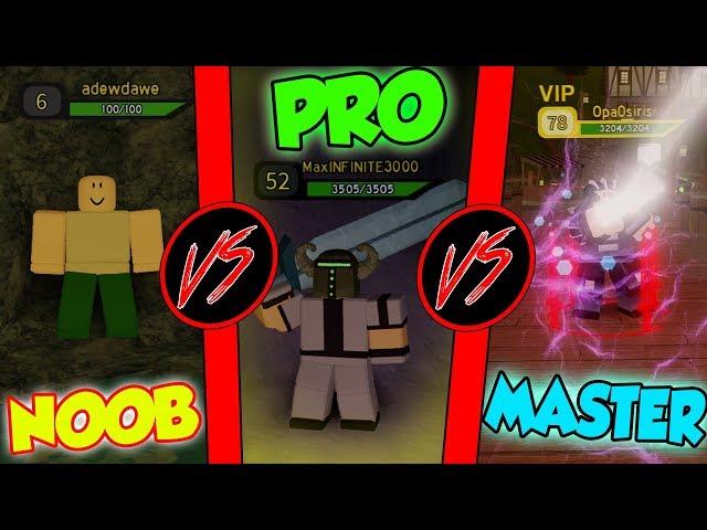 NOOB vs PRO vs MASTER - ️ Dungeon Quest