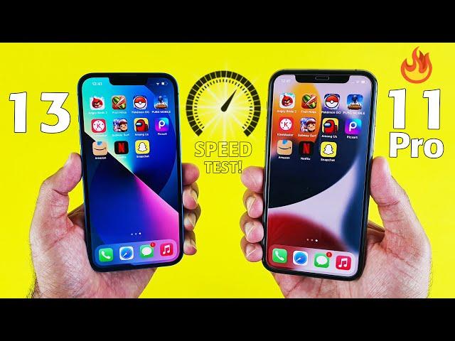 iPhone 13 vs iPhone 11 Pro SPEED TEST - A15 Bionicvs A13 Bionic