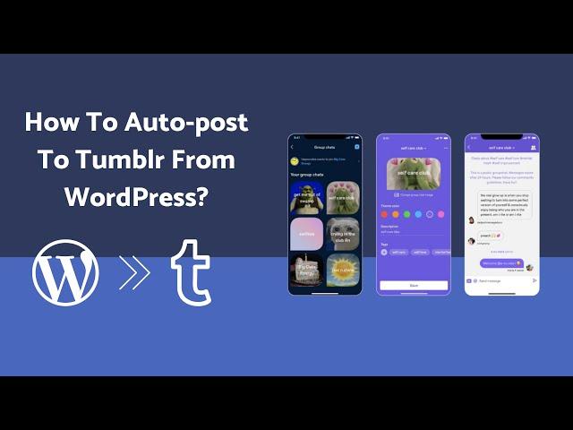 How To Auto-post To Tumblr From WordPress | FS Poster The Best Auto-poster plugin