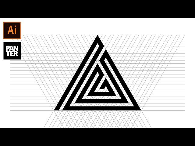 How to Create Triangle Maze Using Grids | Adobe Illustrator