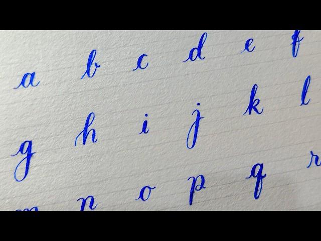 How to write small alphabet letters a-z in cursive handwriting | Handwriting Practice