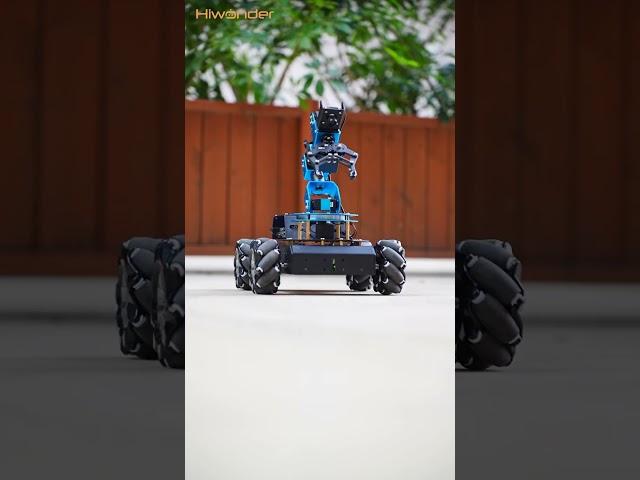 WOW How flexible ArmPi Pro is! Enhance your robot arm with WHEELS bit.ly/3wU9tzh