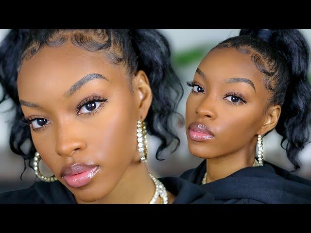 NATURAL GLAM MAKEUP LOOK | Slim Reshae