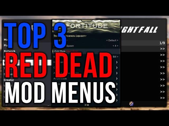 *UPDATED* TOP 3 MOD MENUS FOR RED DEAD ONLINE | FACTS