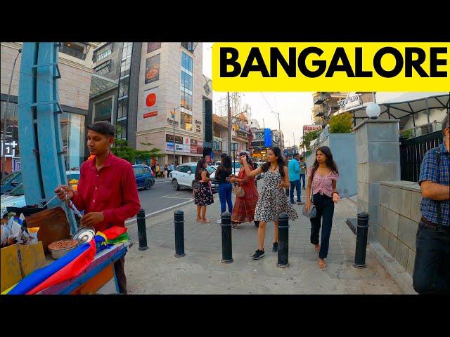 Silicon City of India - Bangalore | Immersive Evening Walking Tour in 4K