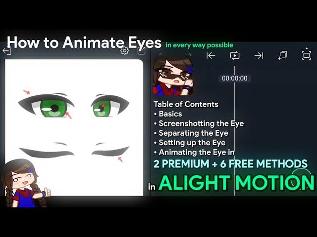 Every Way to Animate Eyes in Alight Motion | 7 Free + 2 Premium Methods