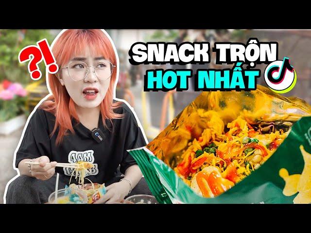 Một ngày Misthy ngập trong topping. Snack phô mai trộn hot Tiktok có đáng để thử? WHAT THE FOOD