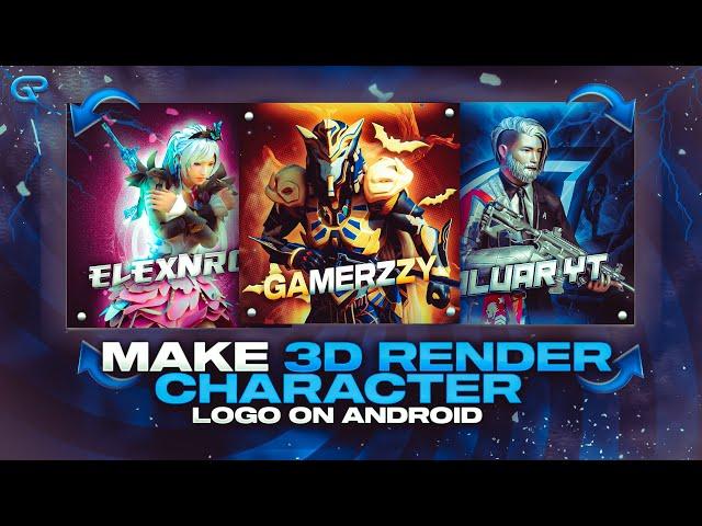 How To Make 3D Character Logo on android | tutorial | Graphilic