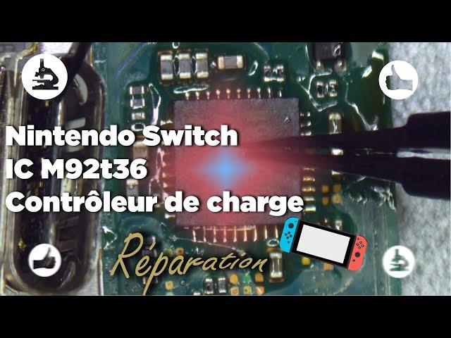 On change l'IC M92T36 à cause d'un connecteur défectueux d'une Nintendo Switch - Pieces2mobile