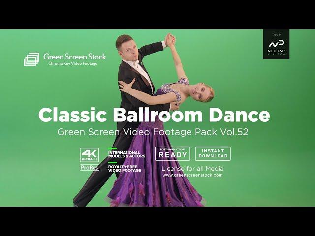 Classic Ballroom Dance - Green Screen Video Footage #greenscreen #ballroomdance