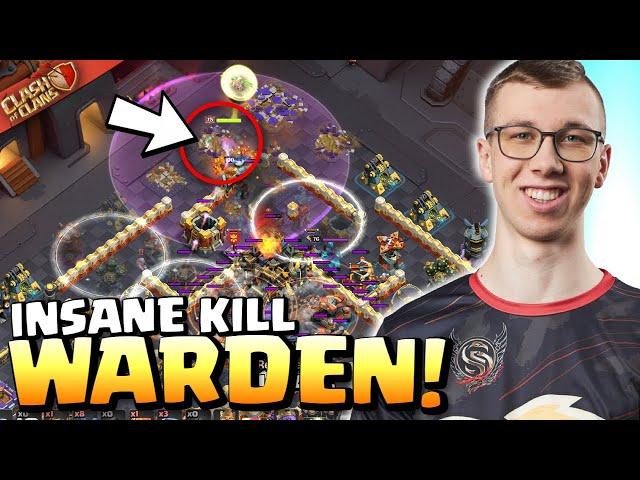 This WARDEN INSTANT KILL situation is CRAZY! Clash of Clans