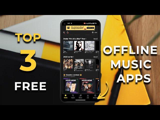 Top 3 Best Free OFFLINE Music Apps For Android & iPhone In 2023