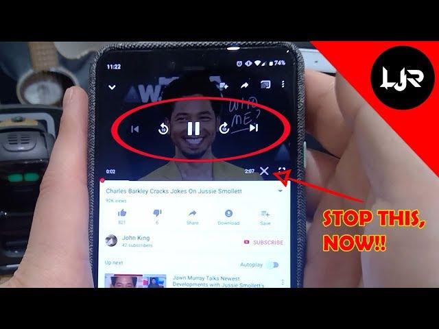 How To Disable 'X' Button on Youtube App