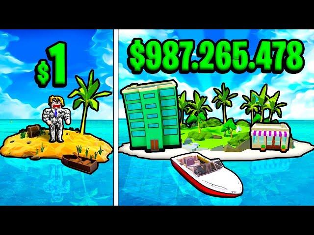 EVOLUINDO A ILHA DE $1 PARA $987.265.478 NO ROBLOX