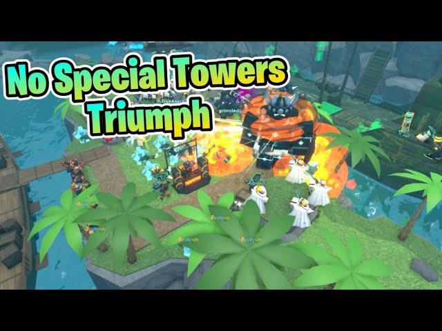 Black Spot Exchange Insane Map Triumph with no Special Towers | Tower Defense Simulator