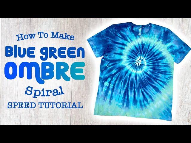 Blue Ombré Tie-Dye Speed Tutorial