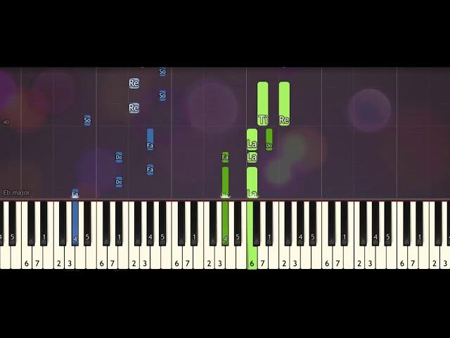 Arrietty's Song - The Secret World of Arrietty - Piano Tutorial (synthesia) acoustic